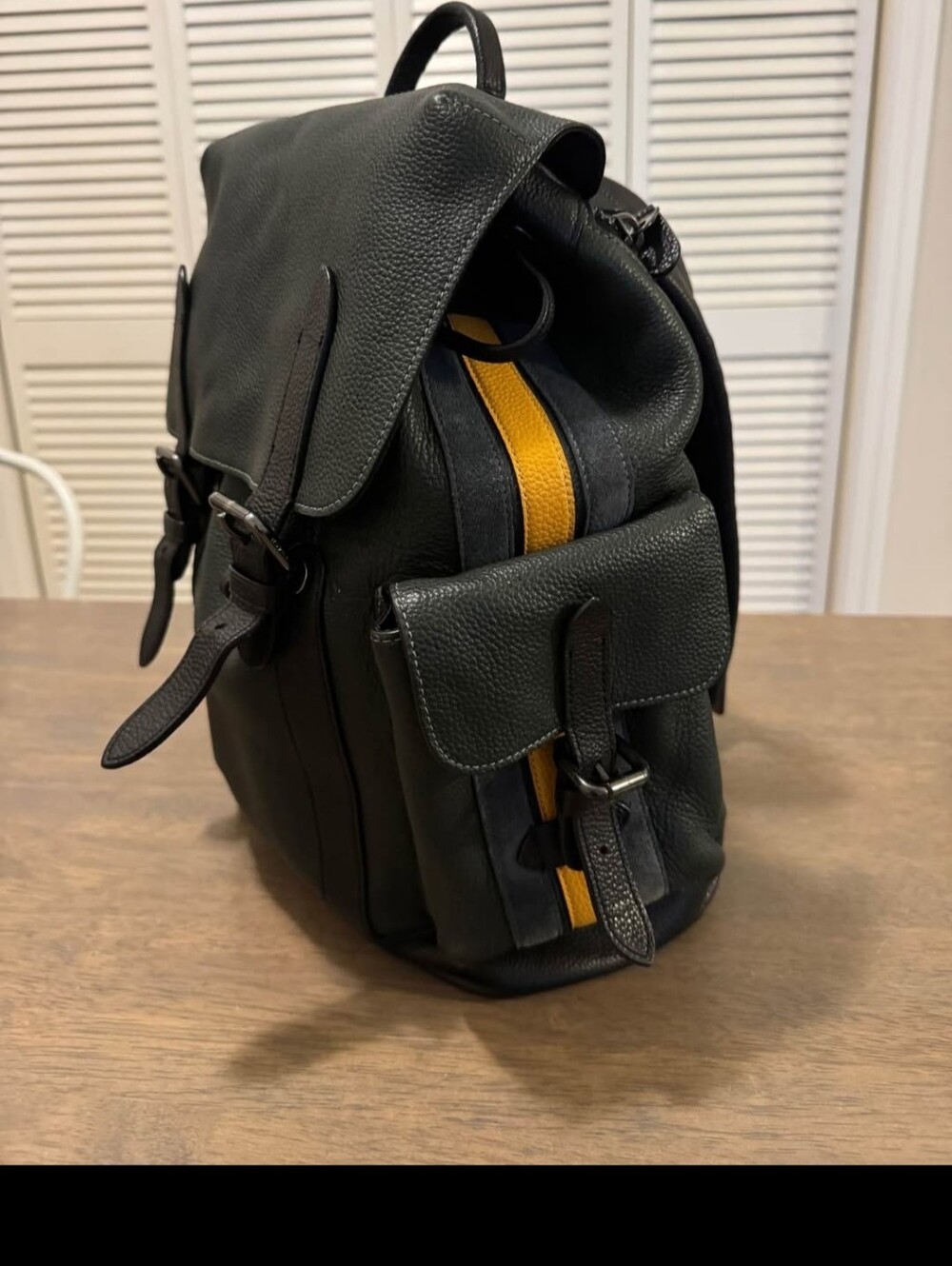 Coach Hudson Backpack with Varsity Stripe (Style CB903). Unisex